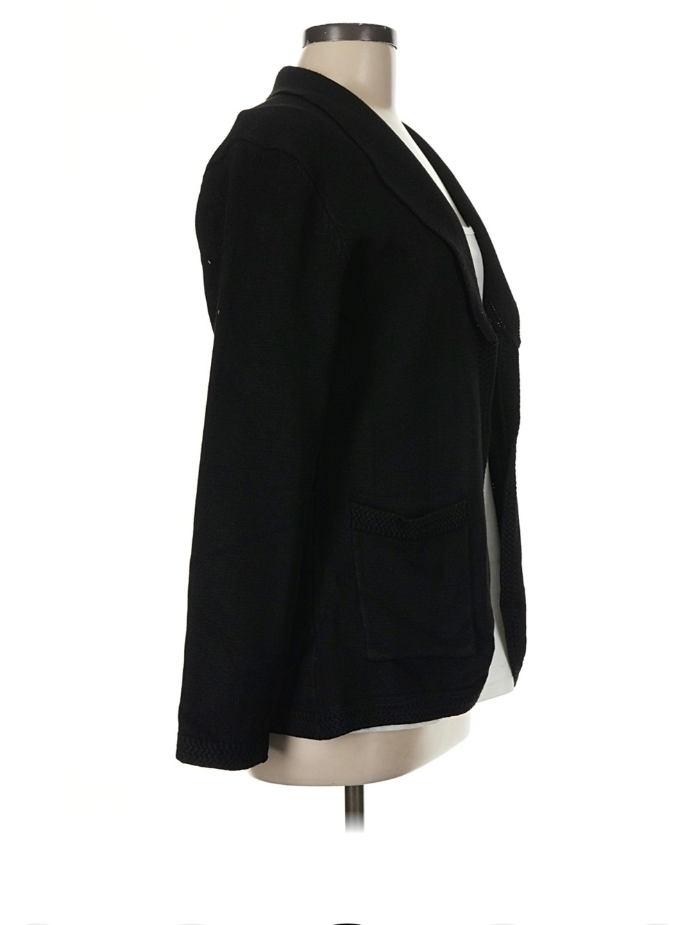 Belle Poque Vintage Cardigan Sweater Blazer, Black, M, NWT - Picture 10 of 13